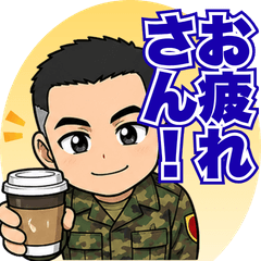 Easy-to-Use Polite Soldier Stickers40