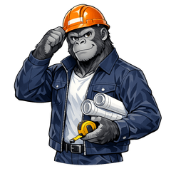 現場ゴリラの仕事スタンプ