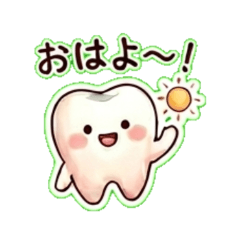 Cute & Friendly Tooth Stickers