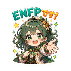 ENFP Girl Positive Sparkling Stickers