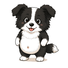 Sauna Border Collie Stickers