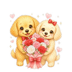 Goro & Honey Mother's Day Stamps