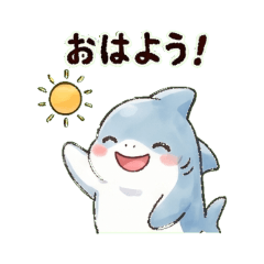 Cute & Chill Shark Daily Stickers