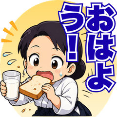 Aikido Girls Chaotic Daily Life Stickers