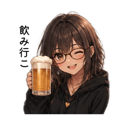 力萬の日常あいさつに使えるスタンプ。