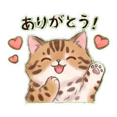 Cute & Chill Bengal Cat Daily Stickers