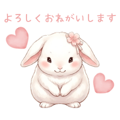 Cute white and brown animal stickers