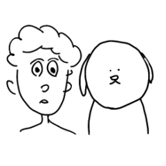 A bodybuilder and his dog