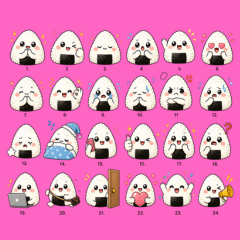 Oishii Onigiri Daily Stickers