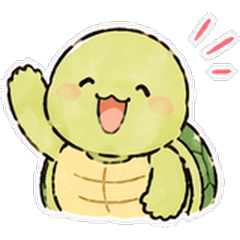 Cozy Little Turtle - 40 Daily Stickers
