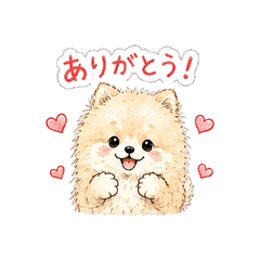 Fluffy Pomeranian Cute Daily Stickers