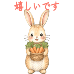 Thoughtful & Polite Bunny Stickers