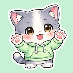 Yurukawa Mint Nyan stickers!