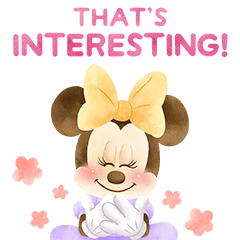 มินนี่ เมาส์ สีน้ำอบอุ่น