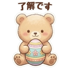 Cute Bear Spring Stickers for everyday