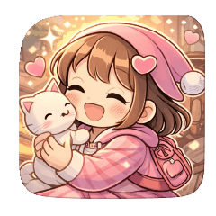 可愛粉紅帽生活日常