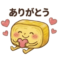 Tamagoyaki-kun jumped out of the bento!