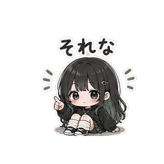 Cute Lo-Fi Girl's Relatable Stickers