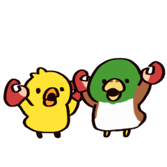 Duck and chick pun Sticker