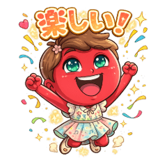 Cheerful Woman: Expressive Stickers