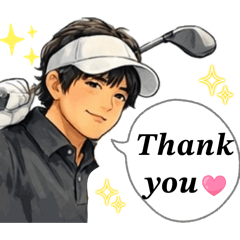 Daily Stickers of a Gentle Golf Lover