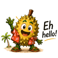 Dori boy - Singlish Durian Stickers