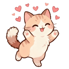 Latte Kitten: Expressive Poses
