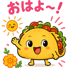 Mexican Food Friends - 40 Kawaii Sticker
