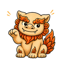 Shii-kun Daily Stickers (Guardian Shisa)