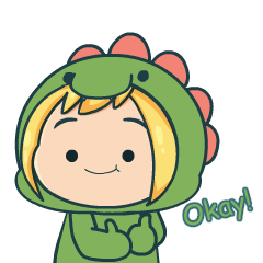 Simple Chibi Dino : Animated Stickers