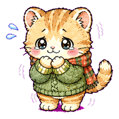 Winter Cozy Cat Mikan