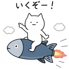 Blank-Faced Positive Cat Stickers