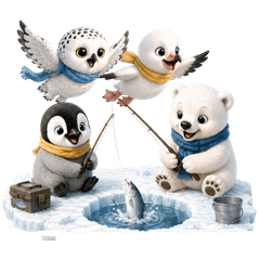 4 Friends from Arctic and Antarctic.