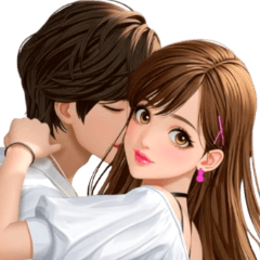 Sweet Lovey Couple Pop-Up