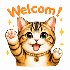 可愛虎斑貓日常貼圖