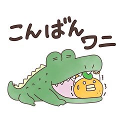 Interesting sticker of fruits