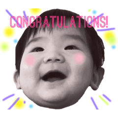 Nao's 1 year old stickers