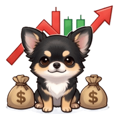 Black Chihuahua stickers trading ver.