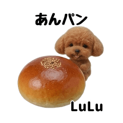Teacup Poodle LuLu bread stickers