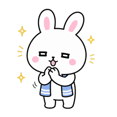 Kansai Dialect Rehab Bunny Stickers