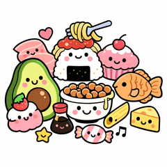 Title: Surreal Food Pun Stickers