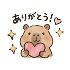Kawaii Capybara Daily Stickers
