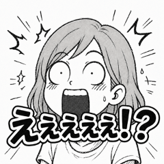 Yurunomi Girl Stickers 2 [Comic Style]