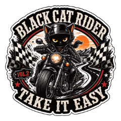 Silent Black Cat Rider 2