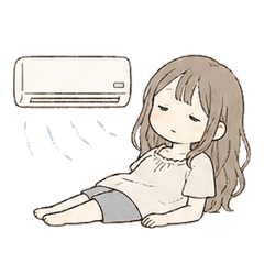 Lazy Summer WFH Office Lady Stickers