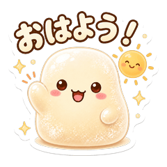 Mochipuni Milk Daily Greetings