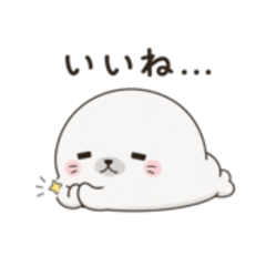 Lazy Seal Stickers 2:Soft Reactions Pack