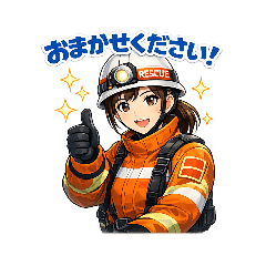 Rescue Woman Comfort Stickers