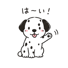 Cute Dalmatian Daily Sticker Set