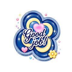 Puffy Flower Daily Stickers 2